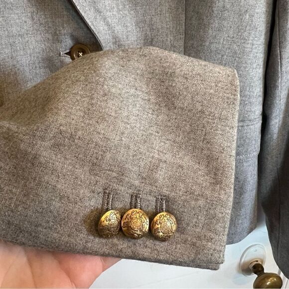 J.Crew Grey Wool Liner Schoolboy Blazer (8) - Picture 8 of 12